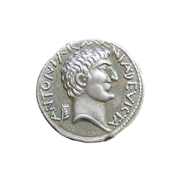 Denár – M. Antonius a Kleopatra (34 pr. ...