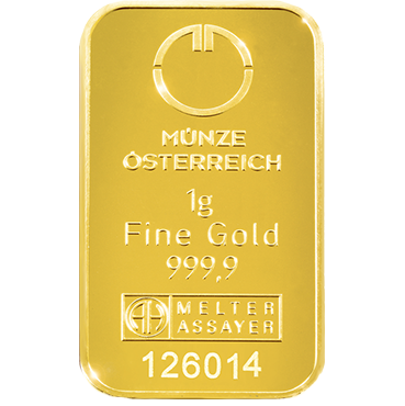 Münze Österreich 1 gram - Kinebar