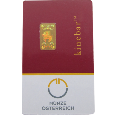 Münze Österreich zlatá tehlička 1 gram - Kinebar