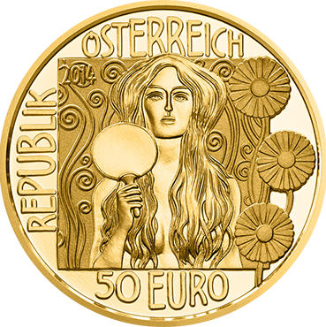 50 € - Klimt a jeho ženy – Judith II 2014 proof