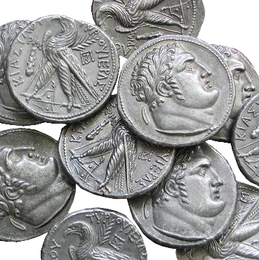 Judášových 30 strieborných – Šekel (100 pr. Kr.) - sada 30 ks mincí