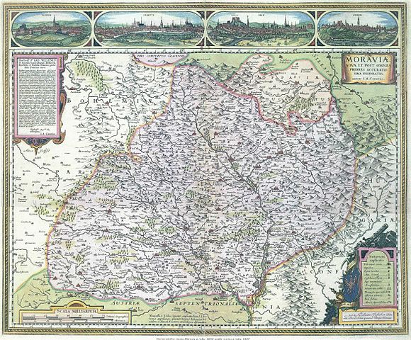 200 Kč – Vydanie Komenského mapy Moravy 2024