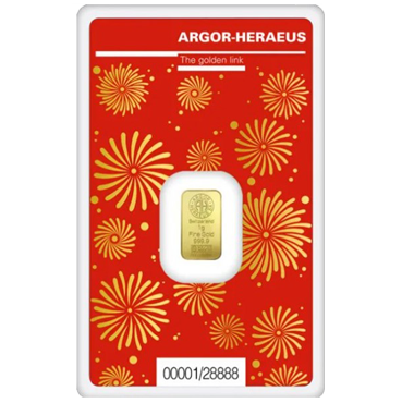 Argor Heraeus SA 1 gram limitovaná edícia Rok draka 2024