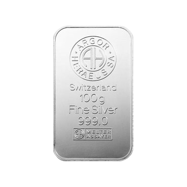 Investičné zlato a striebro - Argor Heraeus - striebro | vzacne-mince.sk