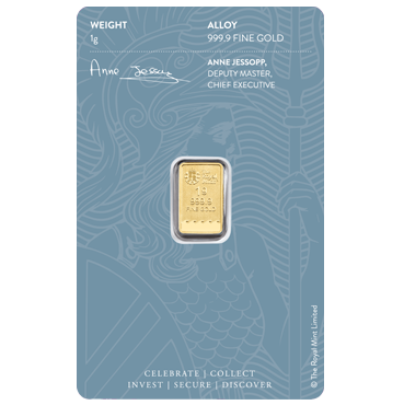 The Royal Mint - Britannia zlatá tehlička 1 gram