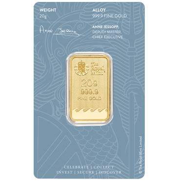 The Royal Mint - Britannia zlatá tehlička 20 gramov