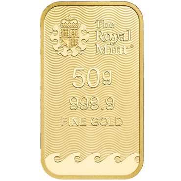 The Royal Mint - Britannia zlatá tehlička 50 gramov