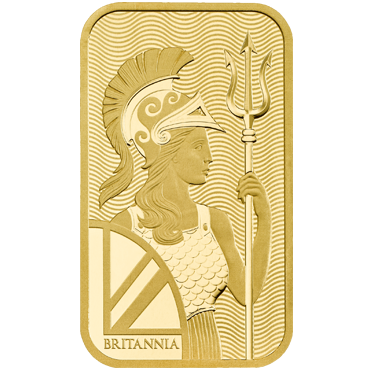 The Royal Mint - Britannia zlatá tehlička 100 gramov