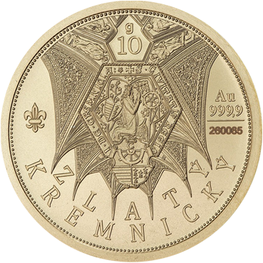 Kremnický zlatý - kruhová investičná tehlička 10 g