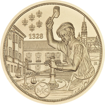 Kremnický zlatý - kruhová investičná tehlička 10 g