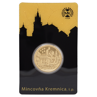 Kremnický zlatý - kruhová investičná tehlička 10 g