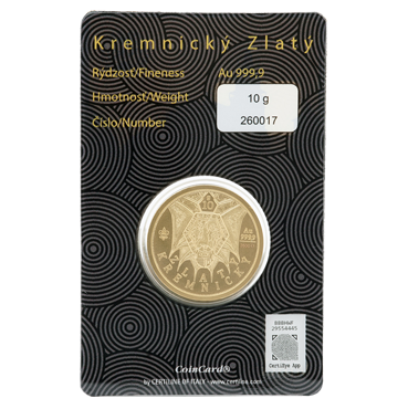Kremnický zlatý - kruhová investičná tehlička 10 g