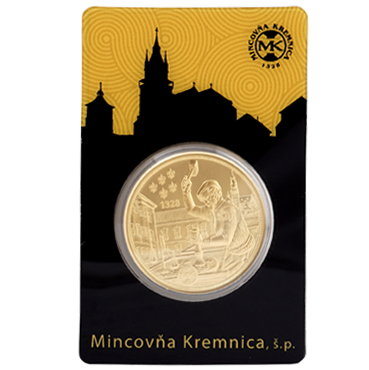 Kremnický zlatý - kruhová investičná tehlička 31,1 g