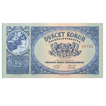 20 korún Československých 1919