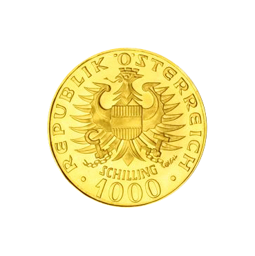 Zlatá investičná minca 1000 Schilling ...