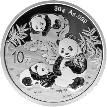 Panda 30 g strieborná