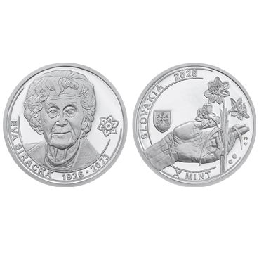 Strieborné medaily - Nezrealizované motívy zberateľských mincí - 10 € Eva Siracká