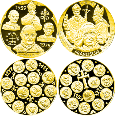 Pápeži v dejinách – zlatý set
