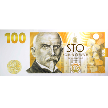 Bankovka 100 Kč - Alois Rašín vzor 2019