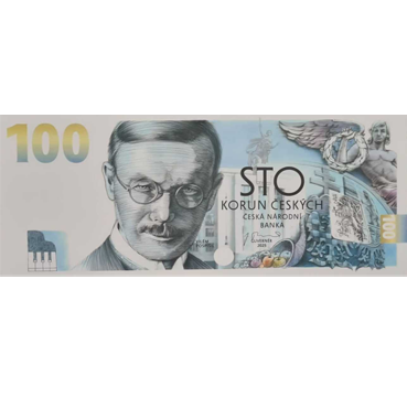 Bankovka 100 Kč - Vilém Pospíšil vzor 2026