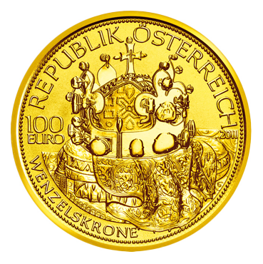 100 € - Svätováclavská koruna 2011