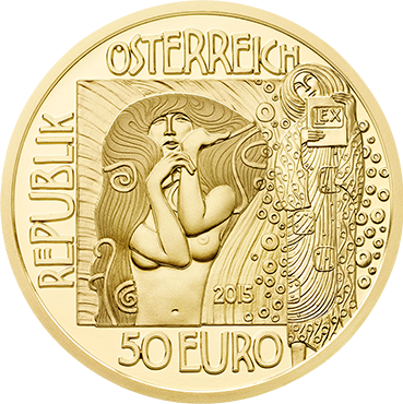 50 € - Klimt a jeho ženy – Medicína 2015 proof