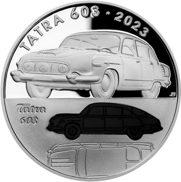 500 Kč – Osobný automobil Tatra 603 2023