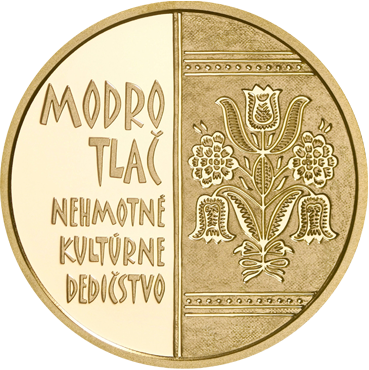 100 € - Nehmotné kultúrne dedičstvo SR - MODROTLAČ 2024