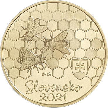5 € - Flóra a fauna na Slovensku - včela medonosná