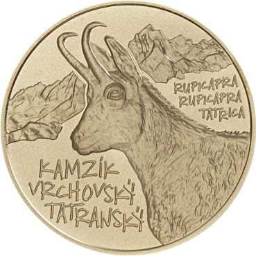 5 € - Flóra a fauna na Slovensku - kamzík vrchovský tatranský