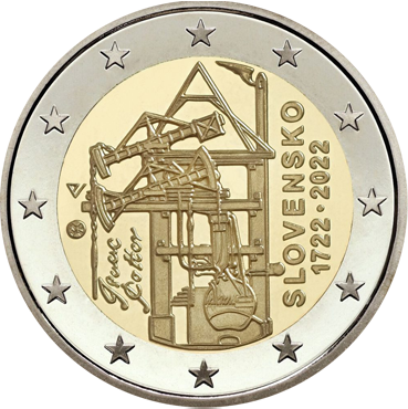 2 € - Zostrojenie prvého parného stroja PROOF