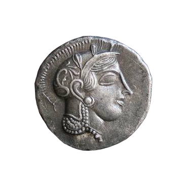 Tetradrachma Atény (455-449 pr. Kr.) Grécko -cínová replika