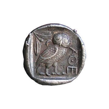 Tetradrachma Atény (455-449 pr. Kr.) Grécko -cínová replika