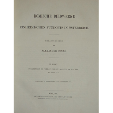 Römische Bildwerke – Einheimischen fundorts in Österreich (1. - 3. zväzok)